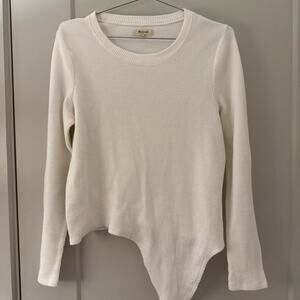 Madewell cream long sleeve top